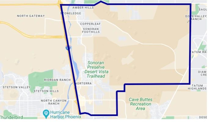 The 85085 ZIP code is ground zero, housing the massive construction site.
